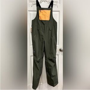 Patagonia Women's Large Insulated Powder Town Ski Bibs Green NWT Snowboard